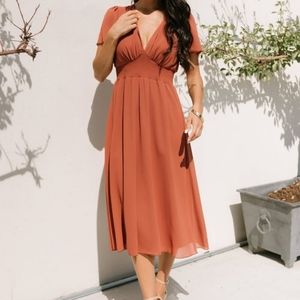 Baltic Born Sarah Smocked Midi Dress